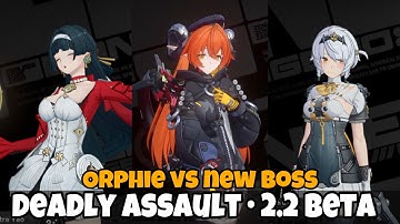 [Beta 2.2] Orpheus + Anby + Astra Yao (All M6) VS New Boss (Deadly Assault) Zenless zone zero 2.2
