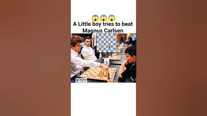 A little boy tries to beat Magnus Carlsen. #new #chess #reels #trending #chessindia #trendingshorts