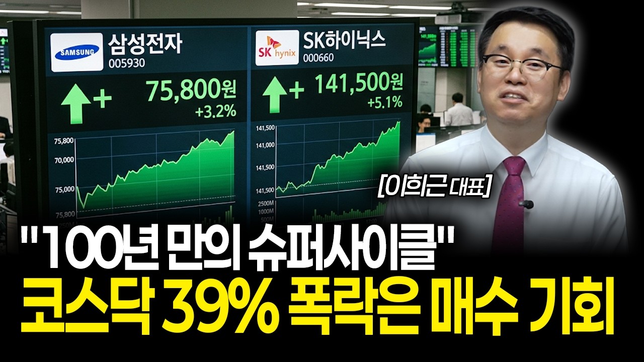 "100년 만의 슈퍼사이클입니다" 코스닥 39% 폭락은 매수 기회 | 이희근 대표 통합 1부