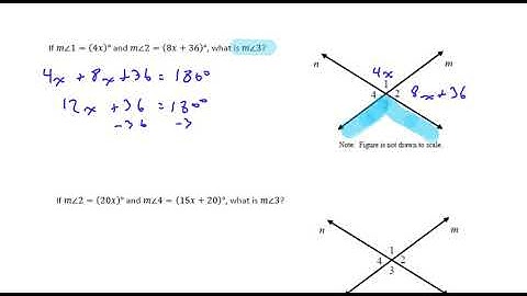 Algebraic Application of Vertical Angles and Linear Pairs