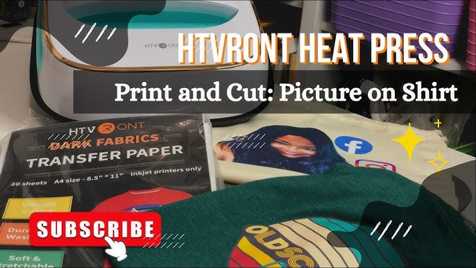 5 Sheets Inkjet Printable Iron-On Heat Transfer Paper A4 Size
