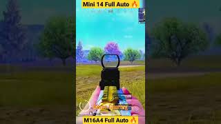 Mini14 + M16A4 Full Auto 🔥|#pubg #shorts #bgmi #pubgshorts #bgmishorts #pubgmobile #clutch