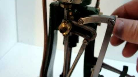 Stephenson valve gear explained on Clarkson vertical steam engine running on compressed air