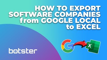 HOW TO EXPORT SOFTWARE COMPANIES from GOOGLE LOCAL RESULTS to EXCEL | GOOGLE LOCAL FINDER ONLINE