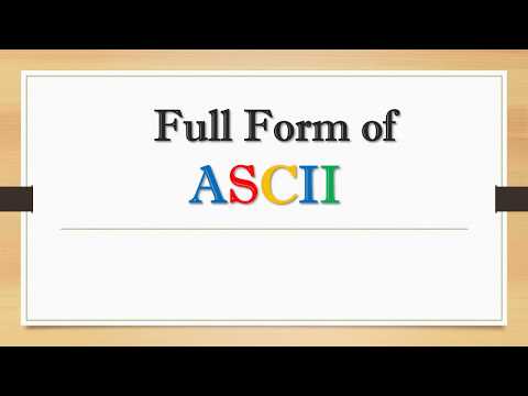 Full Form of ASCII || Did You Know?