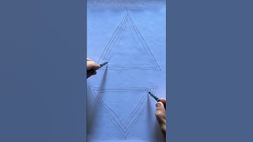 Sketching Practice - Brain Training Triangles #brainexercise #art
