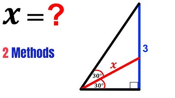 Can you find the value of X? | (Trigonometry) | #math #maths | #geometry
