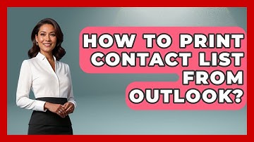 How To Print Contact List From Outlook? - TheEmailToolbox.com