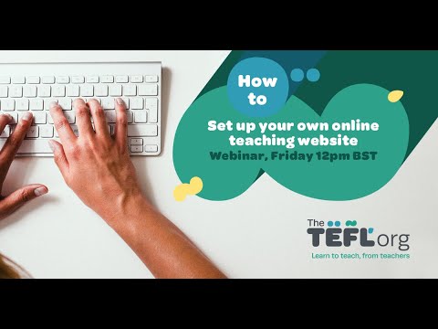 How to set up your own online teaching website | Webinar