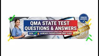 Indiana QMA State Test Questions & Answers 2026 ✅🔥 Already Passed Exam Prep Guide