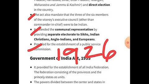 Constitutional Development in India (Part 5)