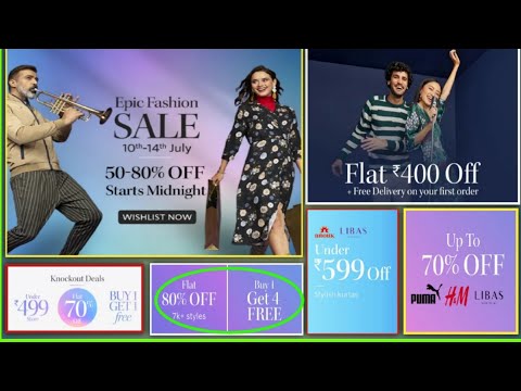 EPIC FASHION SALE JUL'20 | Myntra Offers | Myntra Coupon | Myntra Coupons | Buy 1 Get 1 | MyntraSale
