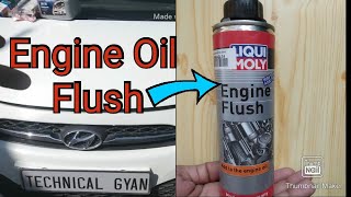 How to flush engine oil (with liqui moly engine flush)||How to flush hyundai i10 engine oil