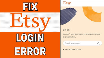 How to Fix Etsy App Login Error (LATEST GUIDE)