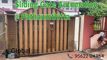 Automatic Sliding Gate Motor installed at Pandalam, Pathanamthitta |Remote Sliding Gate|📞9562204964