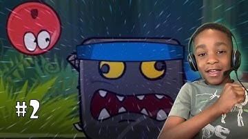 Red Ball vs. Deep Forest NINJA Boss! Red Ball 4 (Levels 16 - 30, World #2)