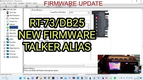 RADIDDITY DB25 NEW FIRMWARE -TALKER ALIAS