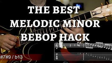 Melodic minor bebop hack (with tabs)
