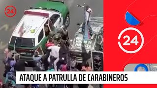 Video registra ataque a patrulla de Carabineros en Santiago Centro | 24 Horas TVN Chile