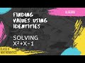 Class 9 | Algebra | Finding Values Using Identities | Mathematics