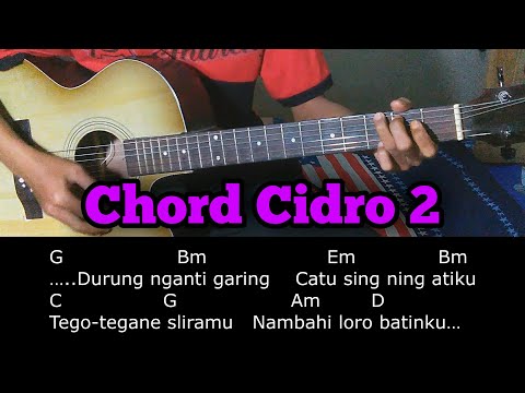 Chord/kunci gitar CIDRO 2
