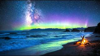 I Live for You π Beautiful Relaxing Music Under the Northern Lights | Night Sky & Aurora