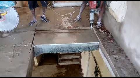 Concrete slab cutting for staircase / lift open 9841140786 TRITHERM chennai