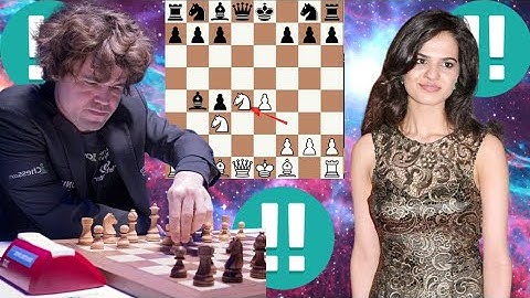 True chess game 203 Tania Sachdev vs Magnus Carlsen