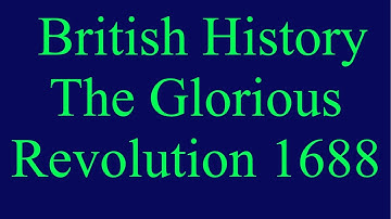 British History The Glorious Revolution 1688 MA BS History CSS PMS British History 