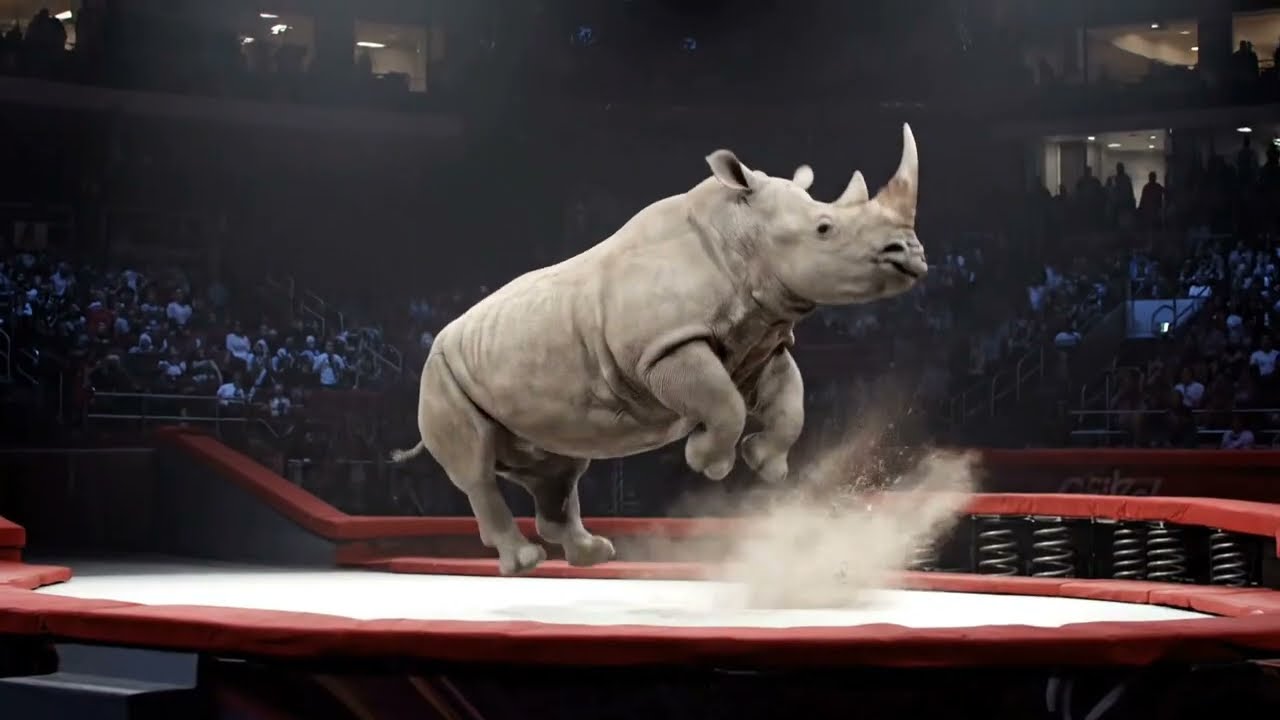 Animal Trampoline Olympics 🏆 Unreal Jumps, Funny Moments & Epic Slow Motion 