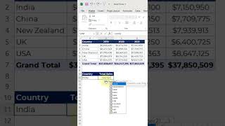 Excel Trick 39 - Get Sum of Multiple Columns or Range Using VLOOKUP #shorts