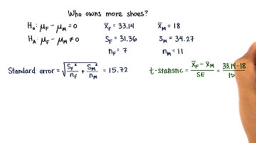 Shoes - t-Statistic - Intro to Inferential Statistics