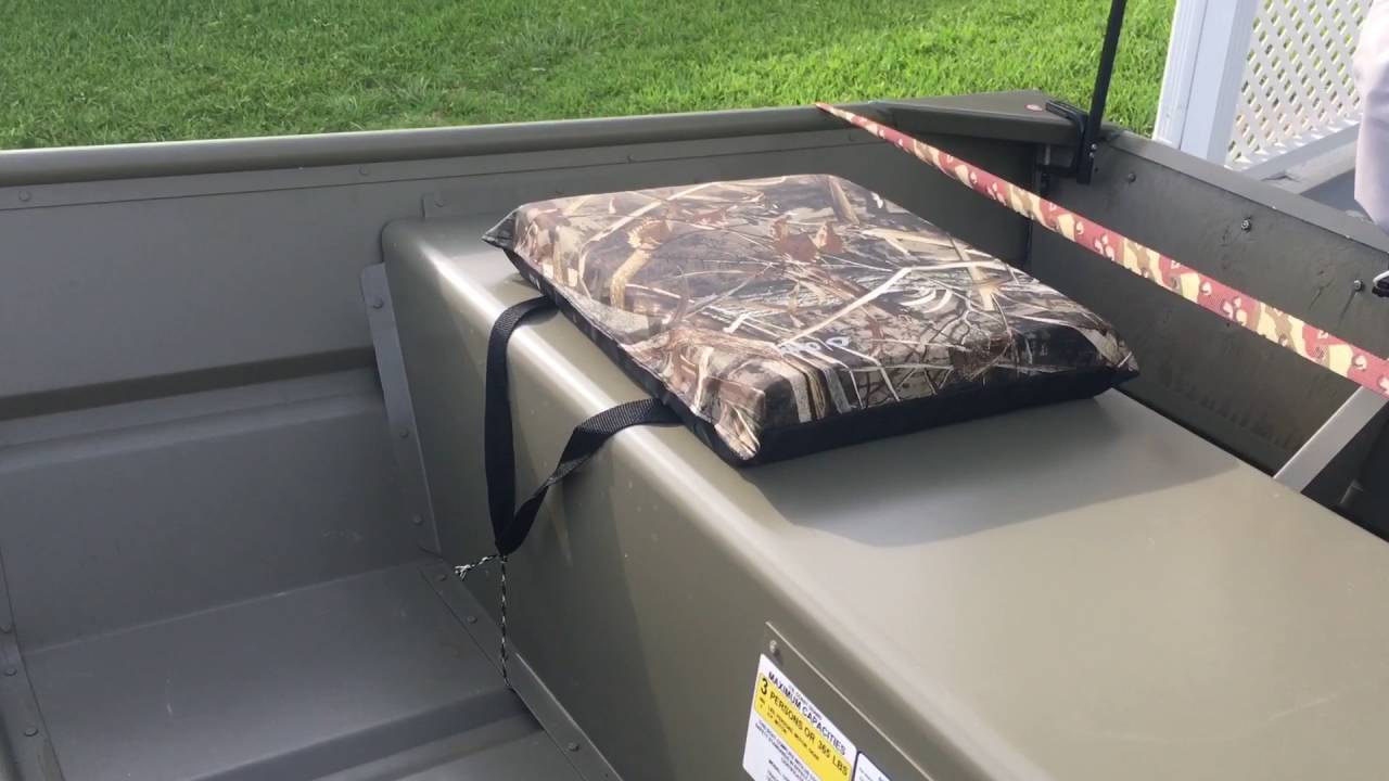 new jon boat seat cushions - youtube