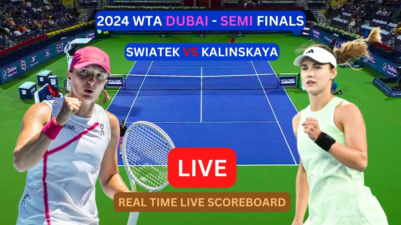 Iga Swiatek vs Anna Kalinskaya LIVE Score UPDATE Today Women's Tennis