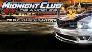 Midnight Club L.A Remix PSP - CHEATS / CÓDIGOS DE TRAPAÇA