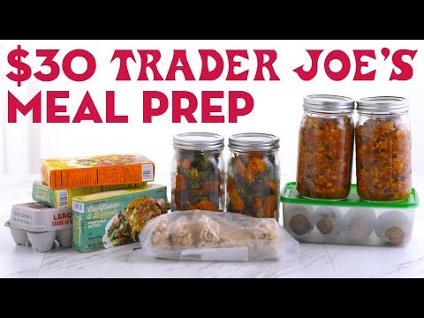 $30 Trader Joes Meal Prep Breakfast Lunch and Dinner! Mind Over Munch