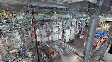 Pointcloud data of a plant survey carried out by Digital Surveys