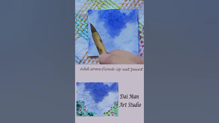 How to Paint Clouds Easy With A Tissue - Watercolor Tips/Tricks for Beginners