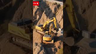 Defying gravity to build the future 🚜⛰️⚙️#FearlessWork #ExtremeJobs #ConstructionGoals #edit