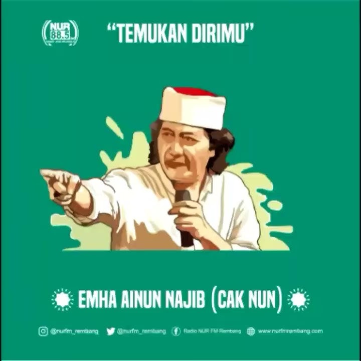 Quotes Cak Nun, Temukan Dirimu Cocok Untuk Status WA