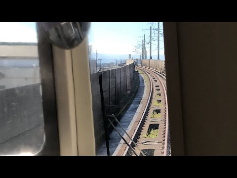 ほくほく線犀潟(さいがた)行きの前面展望　しんざ〜十日町　Front view of Hokuhoku Line bound for Saigata Shinza-Tokamachi