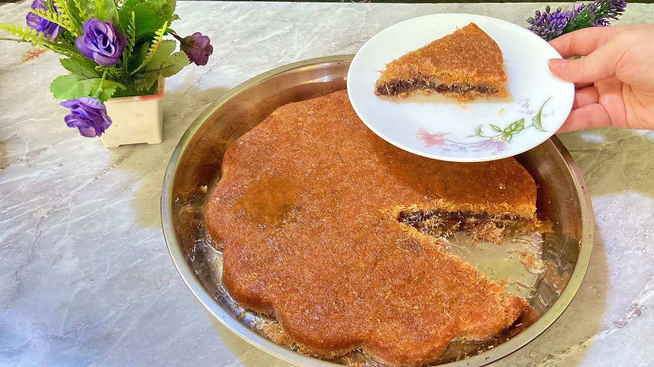 طريقة عمل كنافة بالنوتيلا المنزلية 😍 حاجة كده خطيرة 🍫