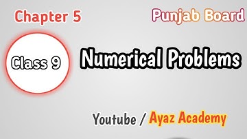 Chapter 5 Numerical Class 9 Physics | Gravitation | Punjab Text Book