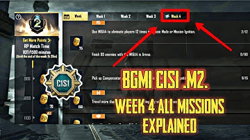 BGMI WEEK 4 MISSION | M2 WEEK 4 ROYAL PASS MISSION EXPLAINED | BGMI C1S1 M2 RP ALL MISSION EXPLAIN