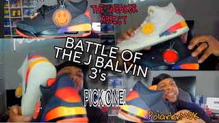 J BALVIN Air Jordan 3 Black Sneaker Detailed Review VS white shoes #jbalvin