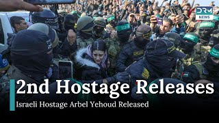 Breaking Arbel Yehoud Released In Second Handshake By Hamas In Khan Younis Drm News Ah1I