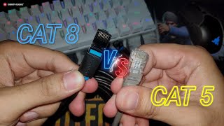 RJ45 CAT 5 VERSUS CAT 8 40Gbps ETHERNET CABLE SPEED!