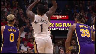 Zion Williamson scores career-high 35 points in Lakers vs. Pelicans | 2019-20 NBA Highlights\/ MVP