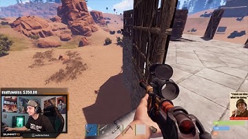 summit1g playing rust with a guy singing "frozen - let it go"