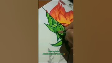 ☘️DraWing EMBER as different elements 🍃🍁🌿Pt 3-✨Land✨💚🌺 Subscribe if u like it#shorts #elemental#art